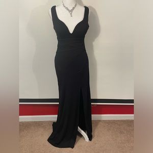 Black gown prom dress